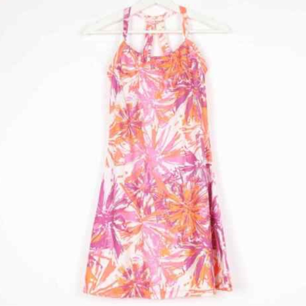 PrAna Floral Dress Athletic Built in Shelf Bra
